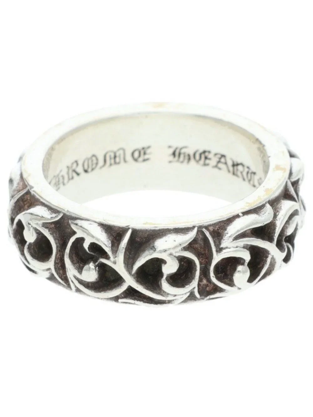 Chrome Hearts Etrnity Vine Band Eternity Silver Ring